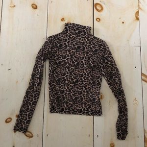 Mesh long sleep cheetah top, never worn